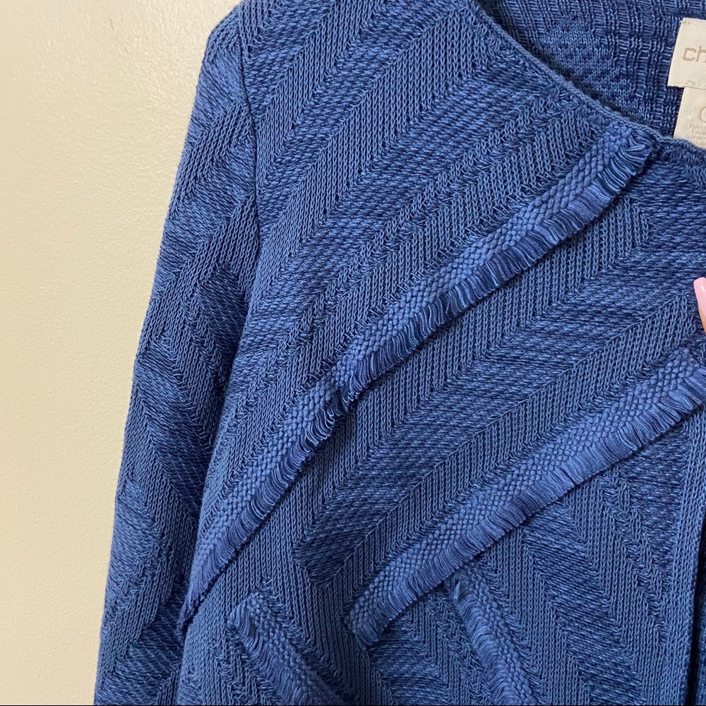 CHICO’S Macie Cardigan Blue 0 Small - Picture 5 of 7